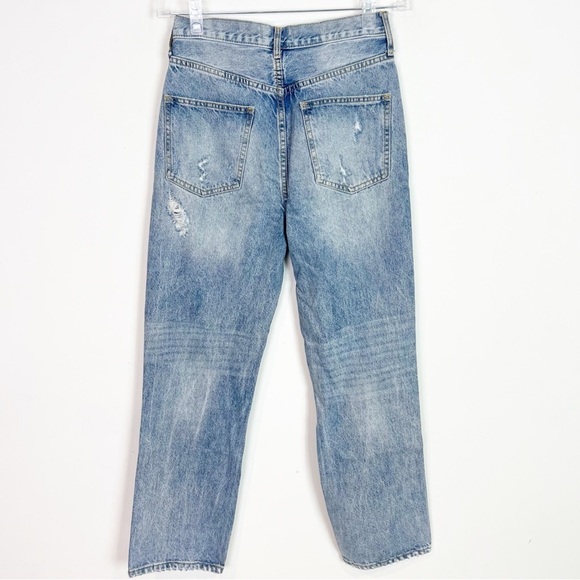 BLANK PAIGE DENIM COLLECTION DISTRESSED STRAIGHT HIGH RISE JEANS WOMENS SMALL - Picture 4 of 5